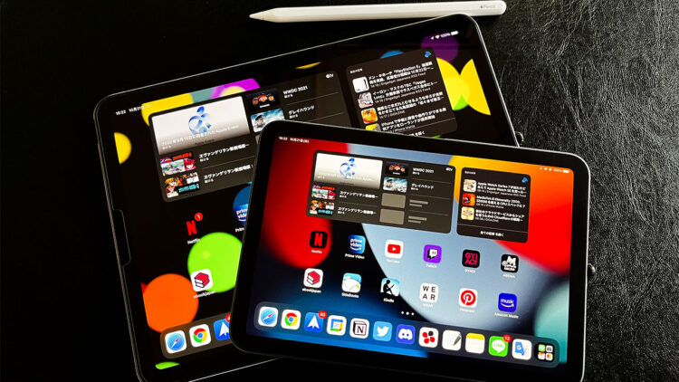 iPad Air4とiPad mini6の比較