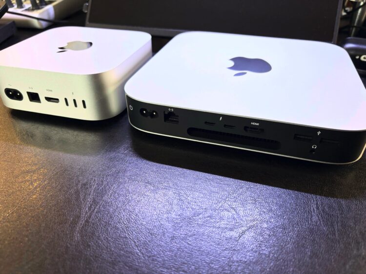 M2 Mac miniとM4 Mac miniの比較