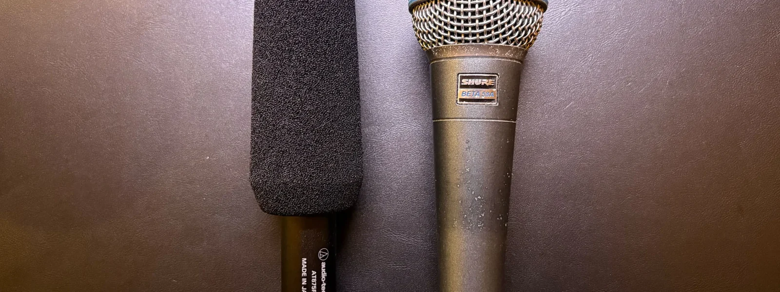 SHURE BETA58Aとオーディオテクニカ AT875Rの比較